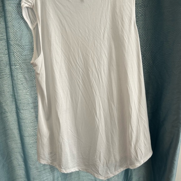 MARBLE white dressy muscle top - XL- new or like new - Picture 6 of 9